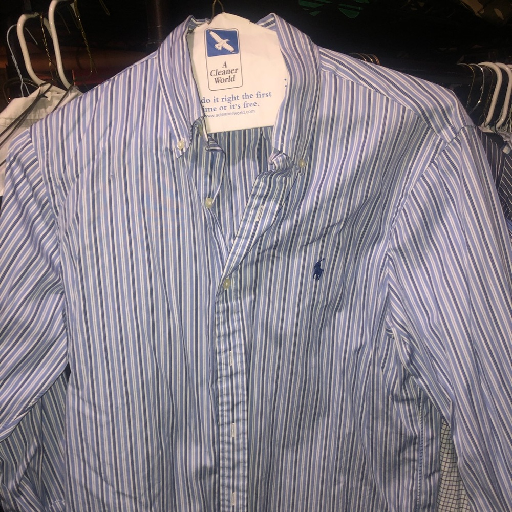Mens Ralph Lauren button down dress shirt